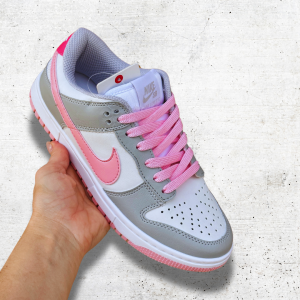 NIKE SB DUNK LOW BRANCO/CINZA / ROSA