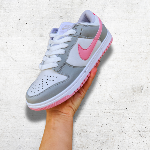 NIKE SB DUNK LOW BRANCO/CINZA / ROSA