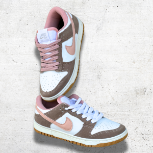 NIKE DUNK LOW MARROM/ ROSA (LINHA PREMIUM)