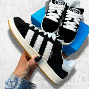 ADIDAS CAMPUS PRETO/BRANCO (LINHA PREMIUM)