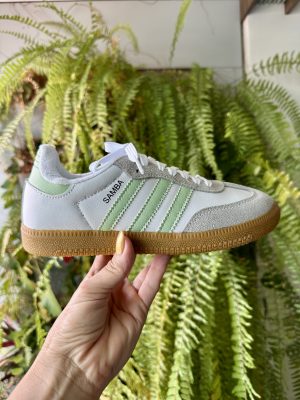 Adidas Samba Branco/ Verde Menta